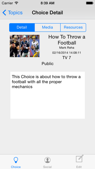 iPhone Choice Screen